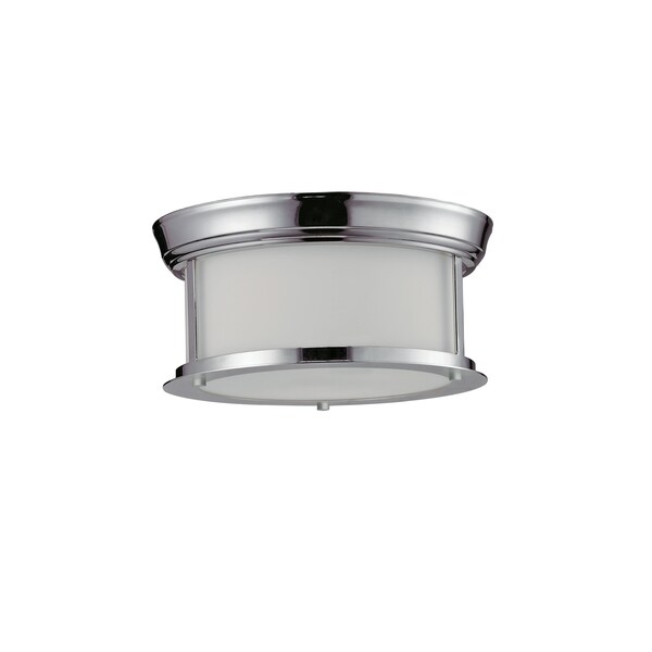 Z-Lite Sonna 2 Light Ceiling, Chrome & Matte Opal 2003F10-CH - main